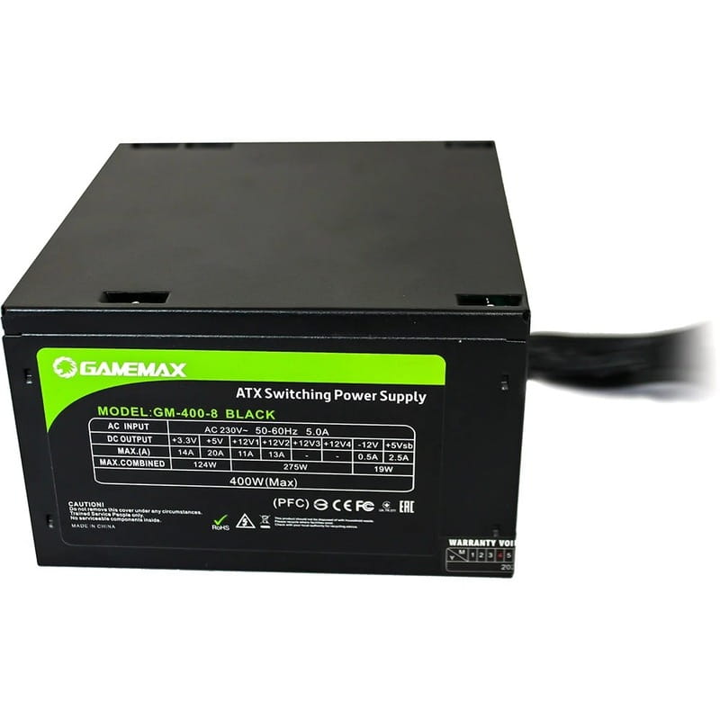 Блок живлення GameMax GM-400-8CM 400W Black