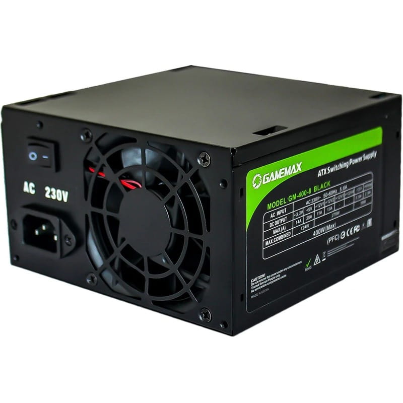 Блок живлення GameMax GM-400-8CM 400W Black
