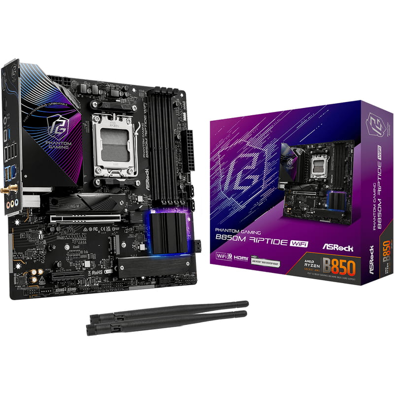 Материнская плата ASRock B850M Riptide WiFi Socket AM5
