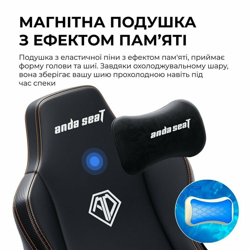Крісло для геймерів Anda Seat Kaiser 3E XL Black (AD23YC-XL-08-B-PV/C-B01)
