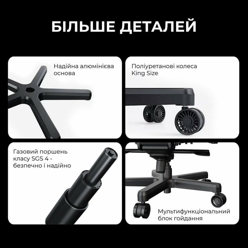Крісло для геймерів Anda Seat Kaiser 3E XL Black (AD23YC-XL-08-B-PV/C-B01)