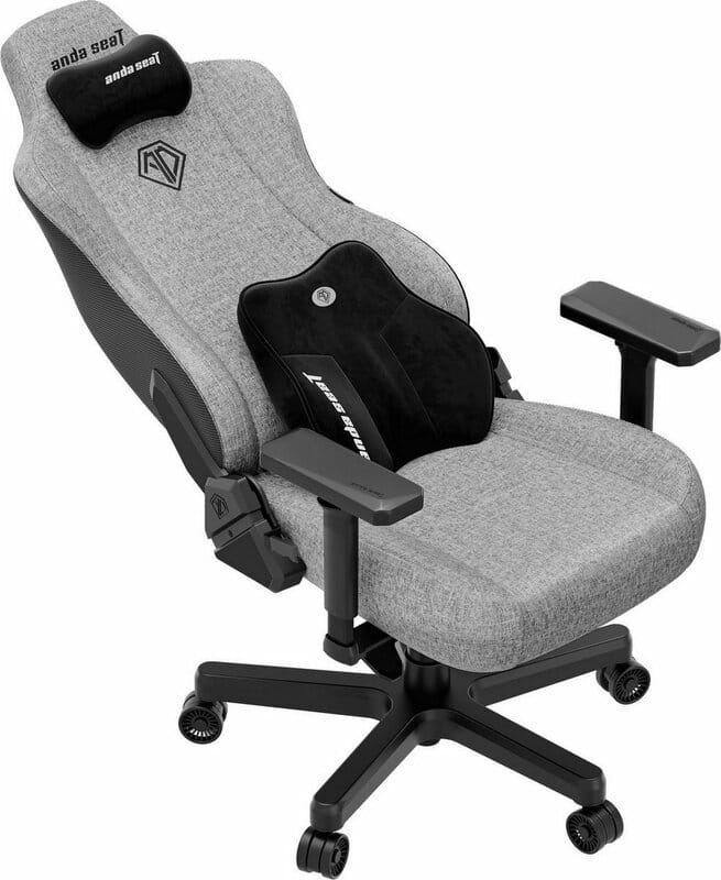 Кресло для геймеров Anda Seat Kaiser 3E XL Grey Fabric (AD23YC-XL-09-G-CF-G01)