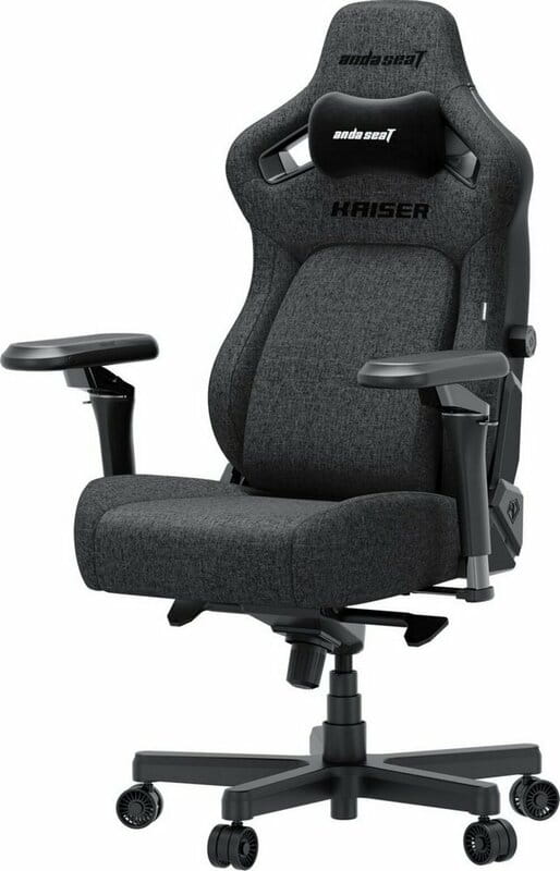 Кресло для геймеров Anda Seat Kaiser 4 V2 Size XL PVC Dark Gray Fabric (AD12YDDC-XLL-20-GB-CF-03)