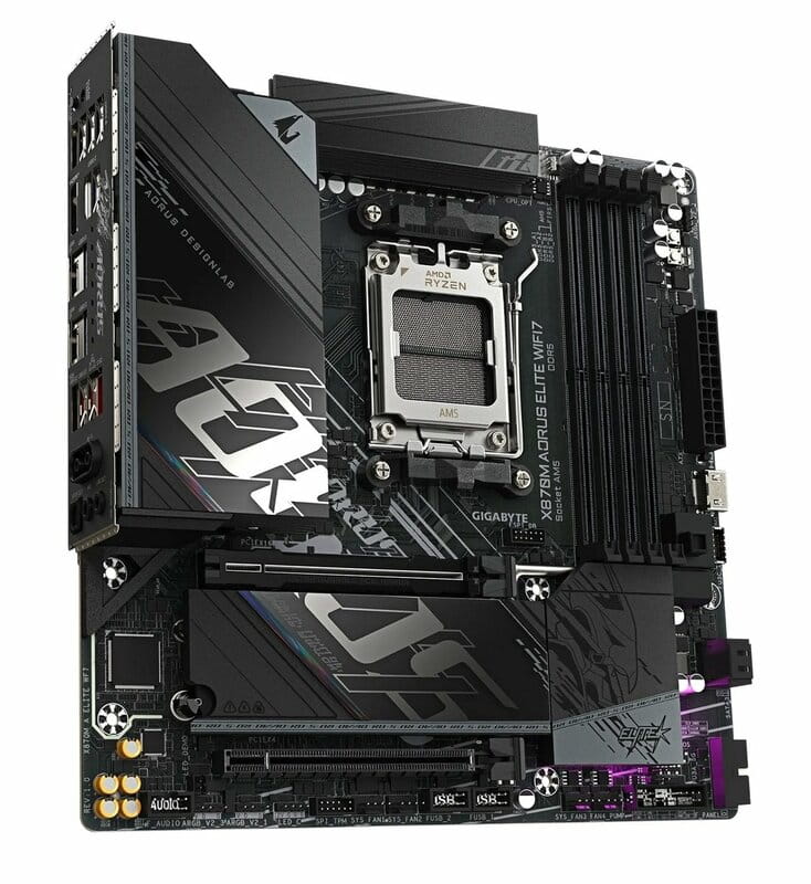 Материнська плата Gigabyte X870M Aorus Elite WiFi7 Socket AM5