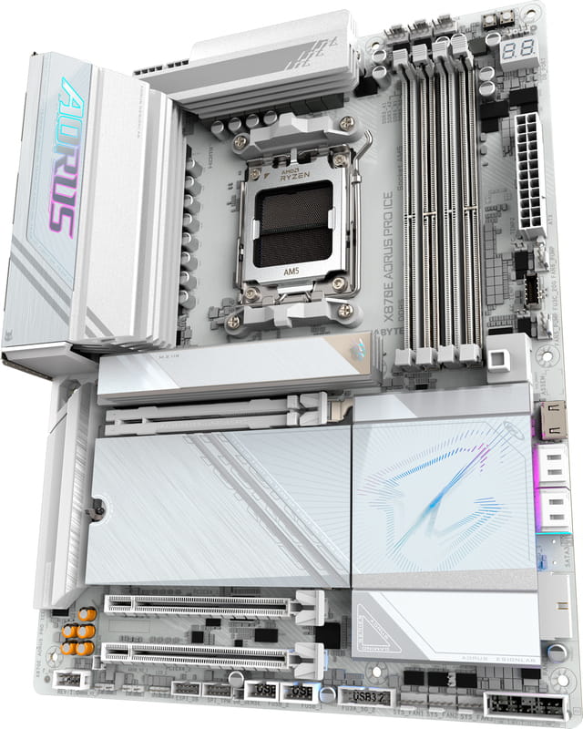 Материнская плата Gigabyte X870E Aorus Pro Ice Socket AM5