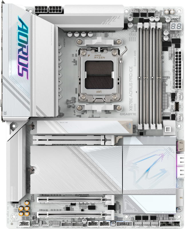 Материнская плата Gigabyte X870E Aorus Pro Ice Socket AM5