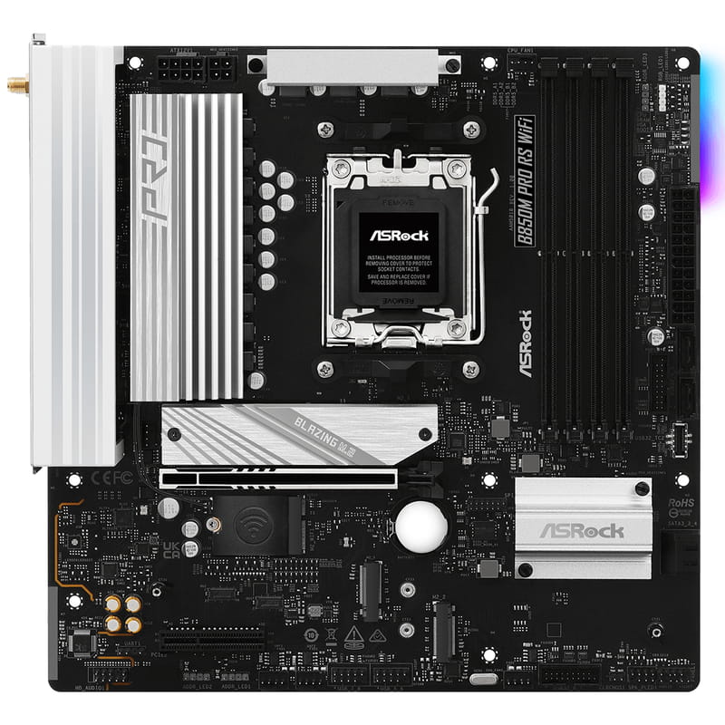 Материнська плата ASRock B850M Pro RS WiFi Socket AM5
