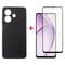 Фото - Чeхол-накладка Dengos Carbon для Oppo A40/A40m Black (DG-KM-159) + защитное стекло | click.ua
