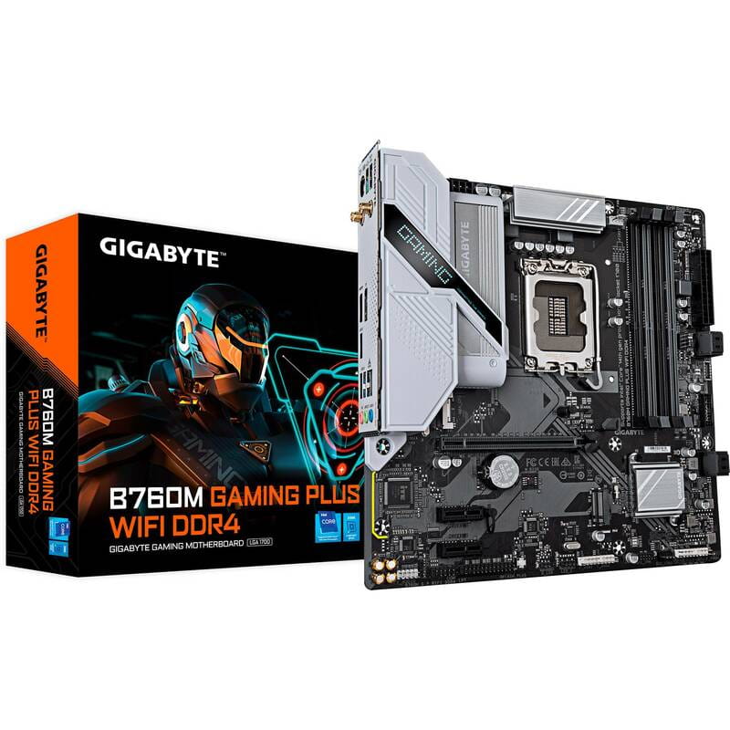 Материнская плата Gigabyte B760M Gaming Plus WiFi DDR4 Socket 1700