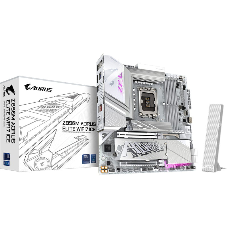 Материнская плата Gigabyte Z890M Aorus Elite WiFi7 Ice Socket 1851