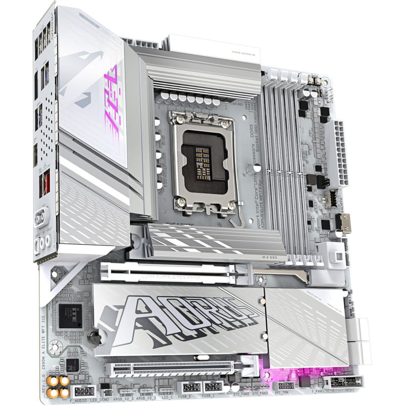 Материнская плата Gigabyte Z890M Aorus Elite WiFi7 Ice Socket 1851