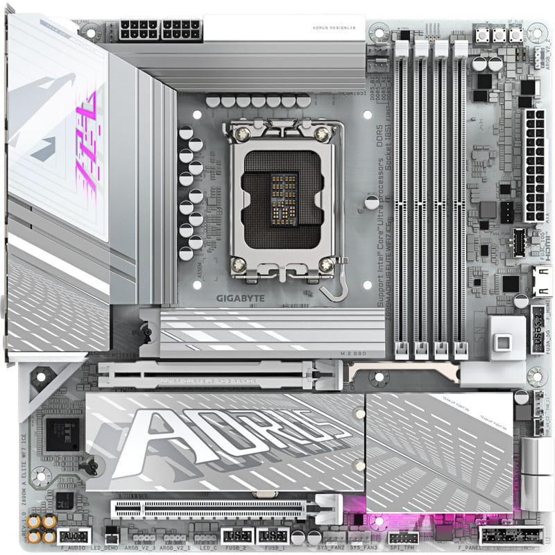 Материнская плата Gigabyte Z890M Aorus Elite WiFi7 Ice Socket 1851