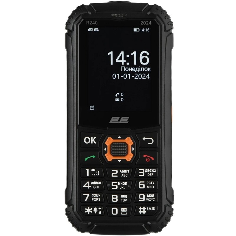Мобильный телефон 2E R240 2025 Dual Sim Black (694743657623)