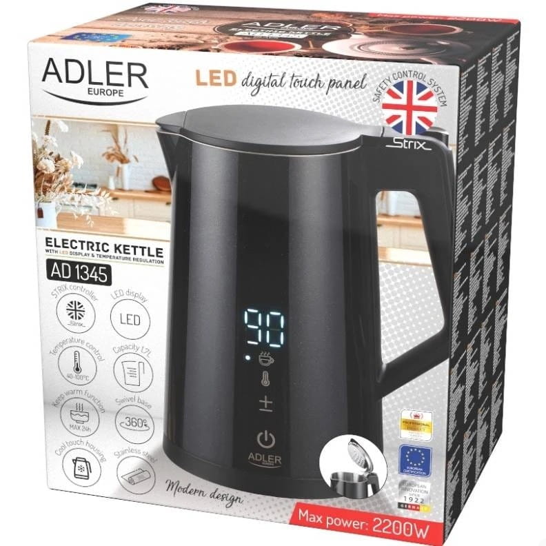 Электрочайник Adler AD 1345 Black