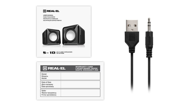 Акустична система REAL-EL S-10 Black