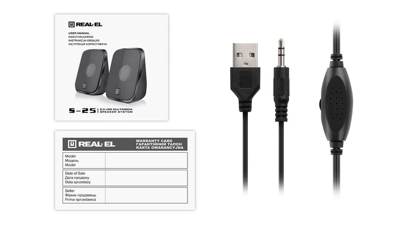 Акустична система REAL-EL S-25 Black