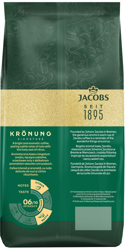 Кофе в зернах Jacobs Kronung 1000 г
