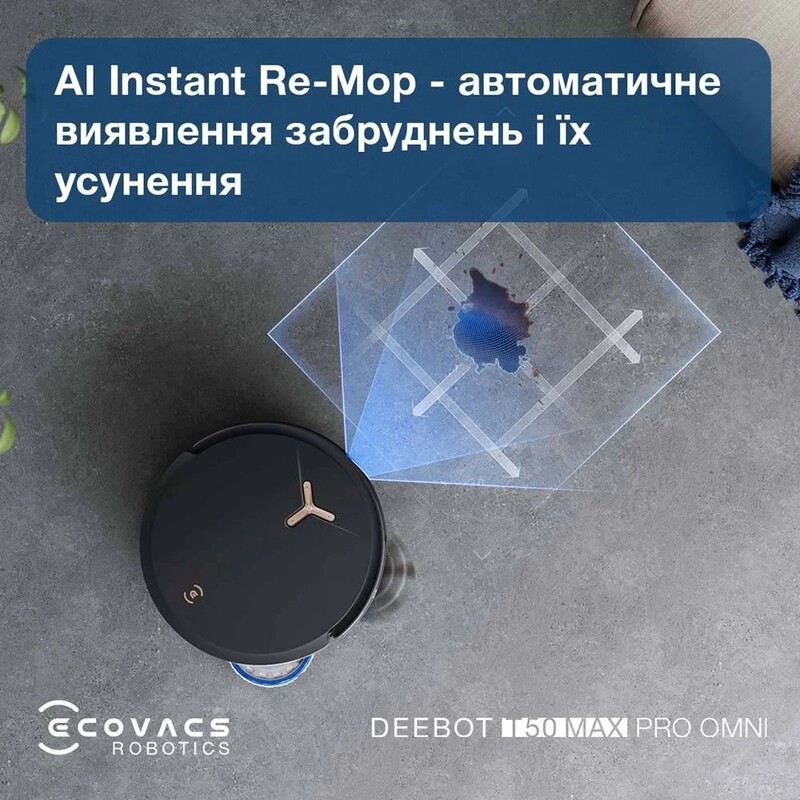 Робот-пилосос Ecovacs Deebot T50 Max Pro Black (DEX54)