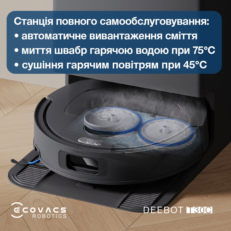 Робот-пылесос Ecovacs Deebot T30C Black (DLX71)
