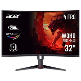 Монитор Acer 31.5" XZ323QUZ1bmiiprx (UM.HX3EE.105) VA Black 280Hz