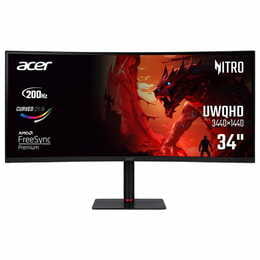 Монiтор Acer 34" Nitro XV345CURX0bmiipphx (UM.CX5EE.001) VA Black 200Hz