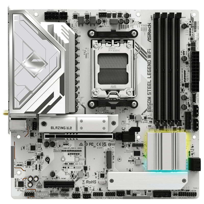 Материнська плата ASRock B850M Steel Legend WiFi Socket AM5