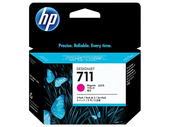 Картридж HP №711 DJ 120/520 (CZ135A) Magenta, Pack-3