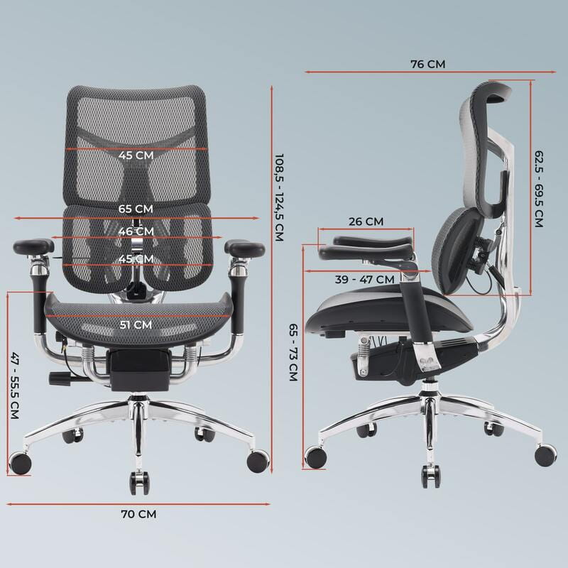 Крісло офісне Sihoo Doro S300 Mesh Dark Grey (S300-M201)