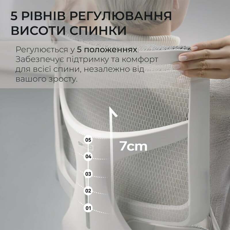 Кресло офисное Sihoo Doro S100 Mesh White (S100-M302)