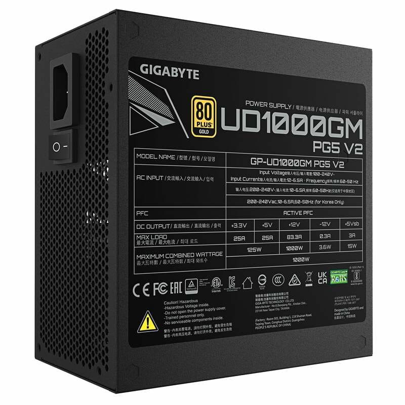 Блок питания Gigabyte GP-UD1000GM PG5 V2 1000W