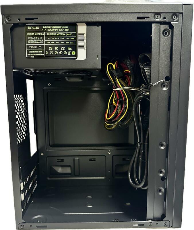 Корпус Delux MK 350 Black 500W 12Fan