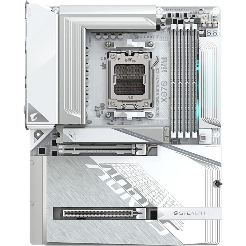 Материнская плата Gigabyte X870 Aorus Stealth Ice Socket AM5