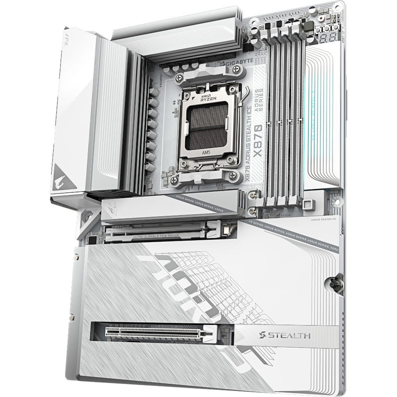 Материнская плата Gigabyte X870 Aorus Stealth Ice Socket AM5