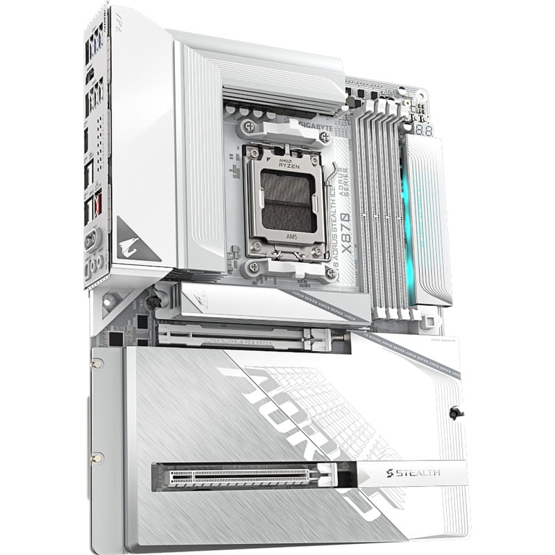 Материнская плата Gigabyte X870 Aorus Stealth Ice Socket AM5