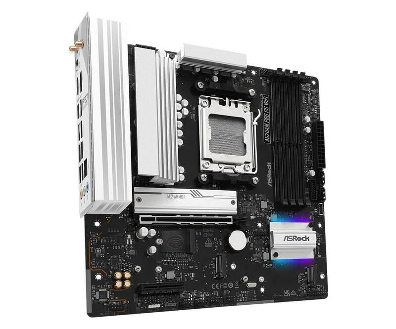 Материнська плата ASRock A620AM Pro RS WiFi Socket AM5