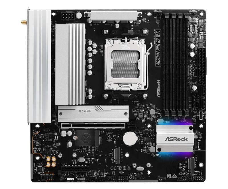 Материнська плата ASRock A620AM Pro RS WiFi Socket AM5