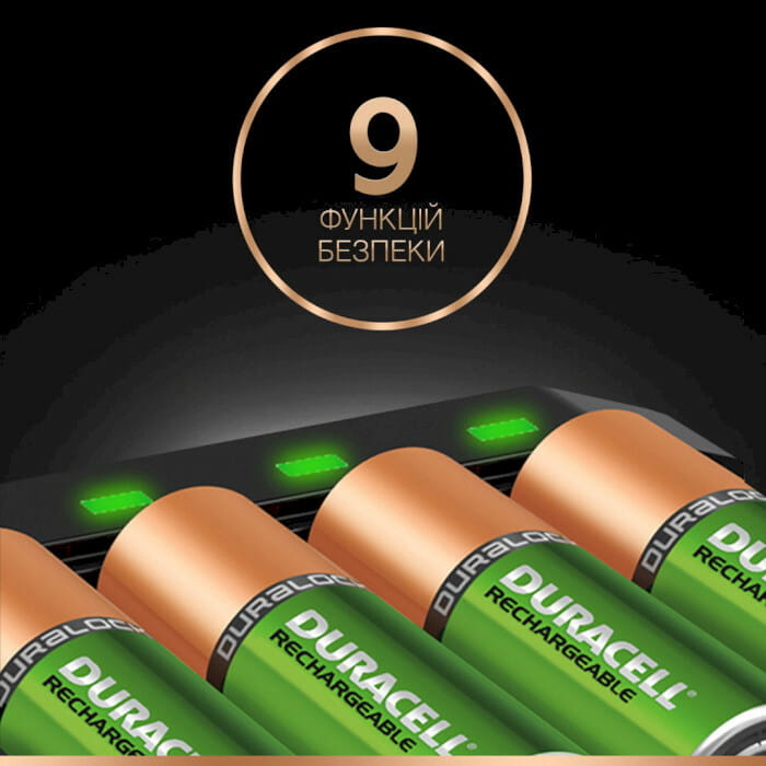 Заряднoe устройство Duracell CEF14 + AA/HR06 NI-MH 1300 mAh BL 2шт + AAA/HR03 NI-MH 750 mAh BL 2шт