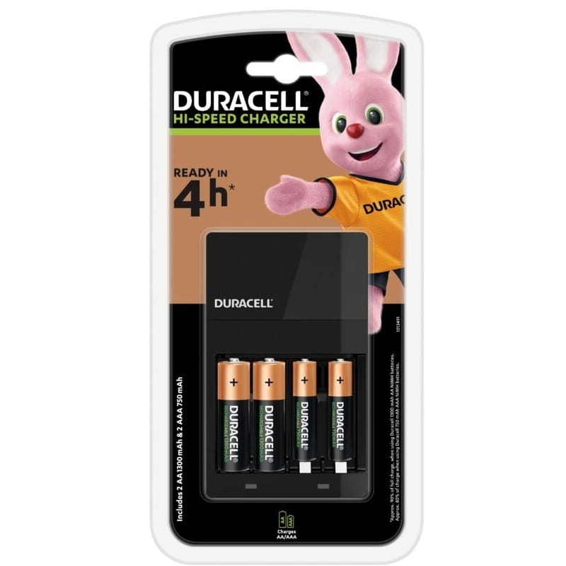 Заряднoe устройство Duracell CEF14 + AA/HR06 NI-MH 1300 mAh BL 2шт + AAA/HR03 NI-MH 750 mAh BL 2шт