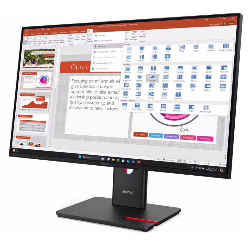 Монитор Lenovo 27" ThinkVision T27-40 (64A5MAT6UA) IPS Black 120Hz