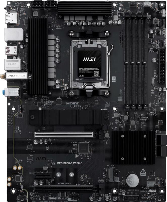 Материнская плата MSI Pro B850-S WiFi6E Socket AM5