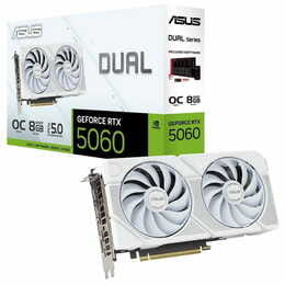 Відеокарта GF RTX 5060 8GB GDDR7 Dual OC White Asus (DUAL-RTX5060-O8G)