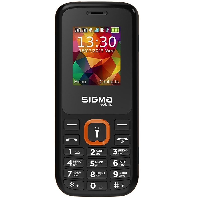 Мобiльний телефон Sigma mobile X-style 171 Mini Dual Sim Black/Orange
