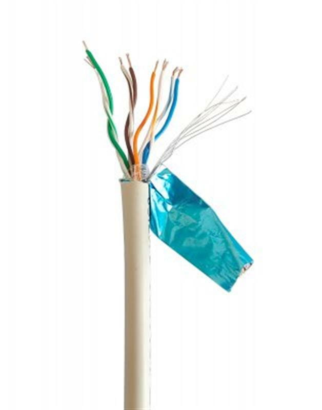 Кабель витая пара Cablexpert FTP (FPC-5004E-L) CAT5e, алюминий под медью (CCA с AWG24), многожильный, экранированный фольгой, 305м