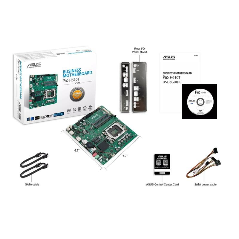 Материнская плата Asus Pro H610T-CSM Socket 1700