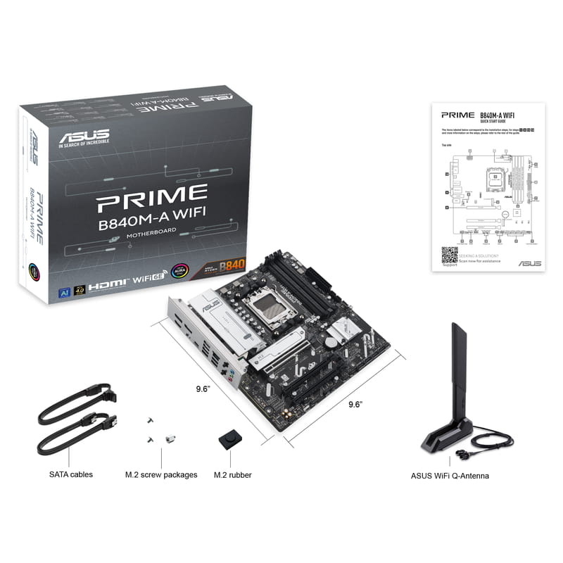 Материнская плата Asus Prime B840M-A WiFi Socket AM5