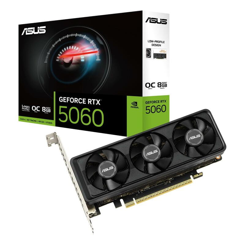 Відеокарта GF RTX 5060 8GB GDDR7 Low Profile OC Asus (RTX5060-O8G-LP-BRK)