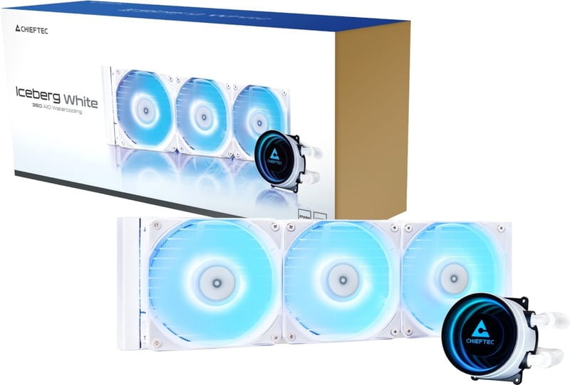 Система водяного охолодження Chieftec Iceberg 360 ARGB White (CLC-360-RGB-W)