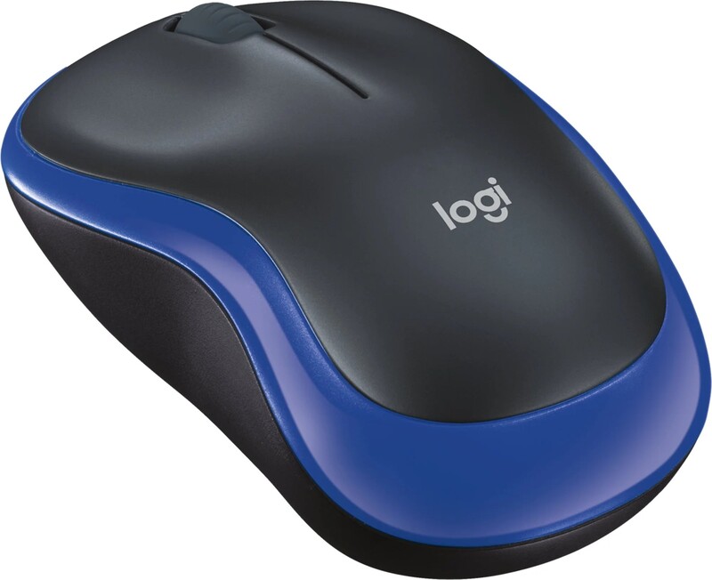Мышь беспроводная Logitech M185 Blue (910-002236)