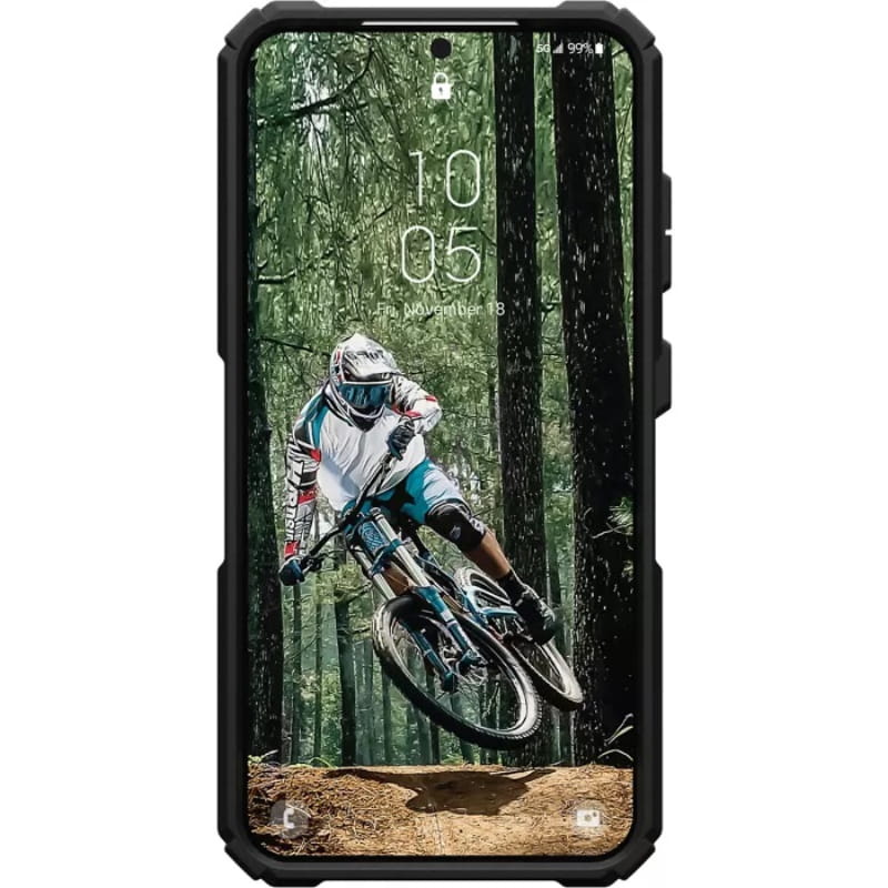 Чeхол-накладка Urban Armor Gear Plasma XTE MagSafe для Samsung Galaxy S24 SM-S921 Black/Silver (214448114034)
