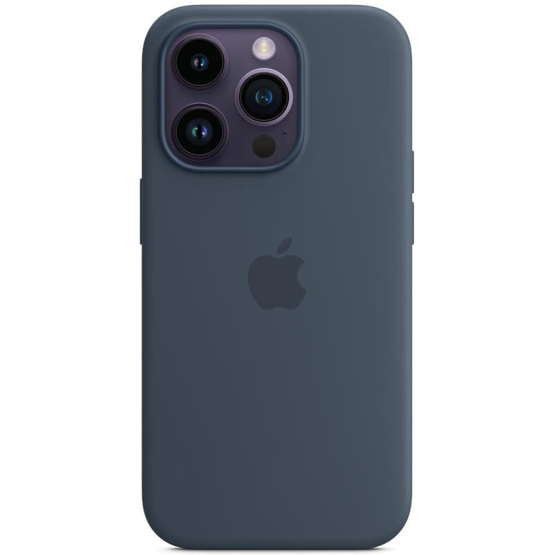 Чехол-накладка Apple Silicone Case with MagSafe для Apple iPhone 14 Pro Storm Blue (MPTF3)